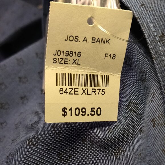 Jos. A. Bank Reserve Traditional Fit NEW WITH TAGS Long Sleeve SIZE XL - Picture 3 of 5